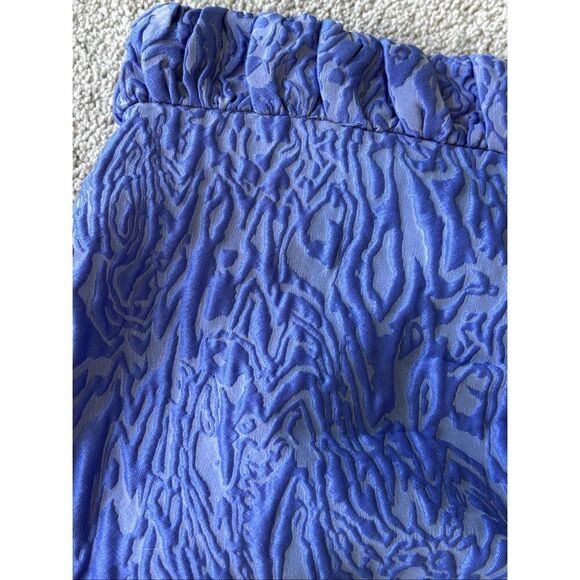 NWOT Ganni Women 3D Jacquard Mini Skirt in Blue Iris Sz4 $375 D6 - Picture 5 of 12